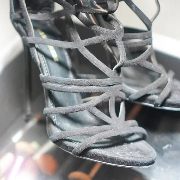 Dsquared2 Runway SS2015 Laser Cut Suede Gladiator Boots - Picture 5 of 8